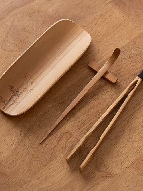 Bamboo Tea Scoop 4-Piece Set-Bamboo
