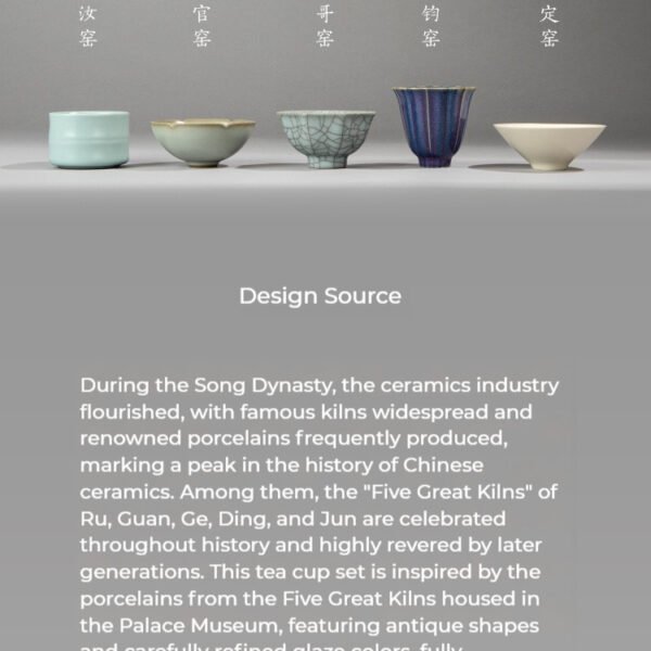 EchoesofFire·TheFiveGreatKilnsPorcelainCupSet8