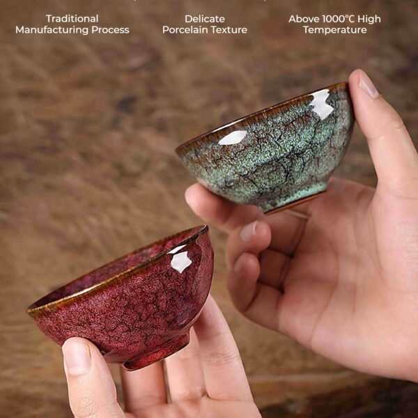 ElementalHarmony·Kiln-TransmutedTeaCupSet9