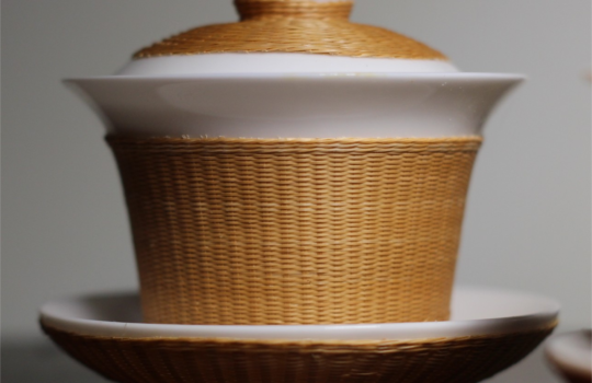 Bamboo woven tea set (3)